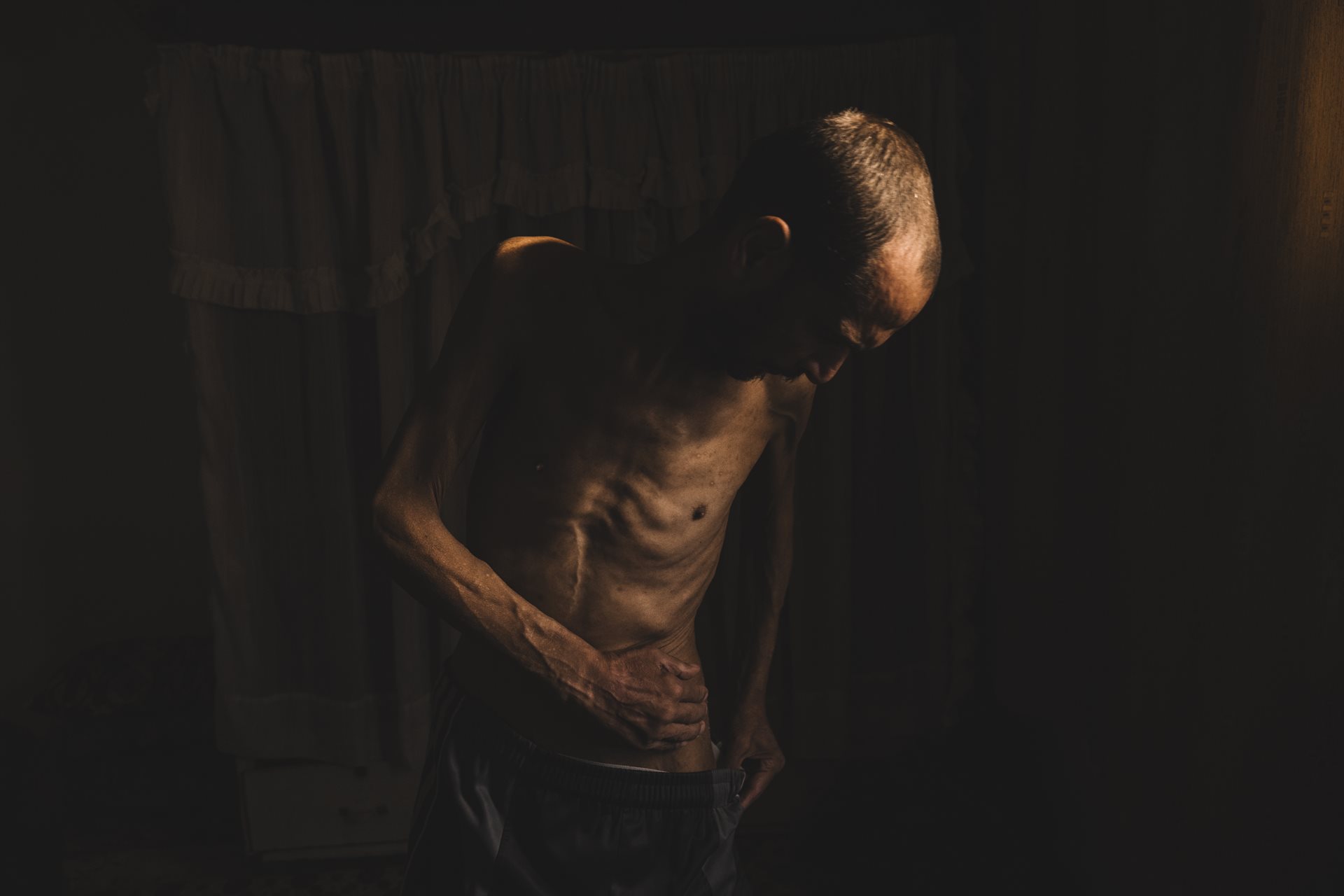 Hosni Diab, now home in Mashara, Quneitra, Syria, spent six years in prison after being arrested as a defector from the Syrian army. At first he was held in a cell with more than 100 other prisoners in the notorious &ldquo;Palestine Branch&rdquo; interrogation center, where he was beaten and tortured. Later, he was transferred to Sednaya prison. When he was released he could barely stand, and was suffering from tuberculosis.<br />
&nbsp;
